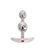 Kiotos Steel Kiotos Adjustable Steel Anal Plug with 2 Removable Balls - 13.5 cm