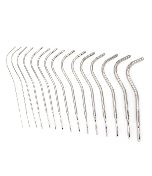 Kiotos Steel Kiotos Deluxe 15-Sized Stainless Steel Dilator Set in Leather Case