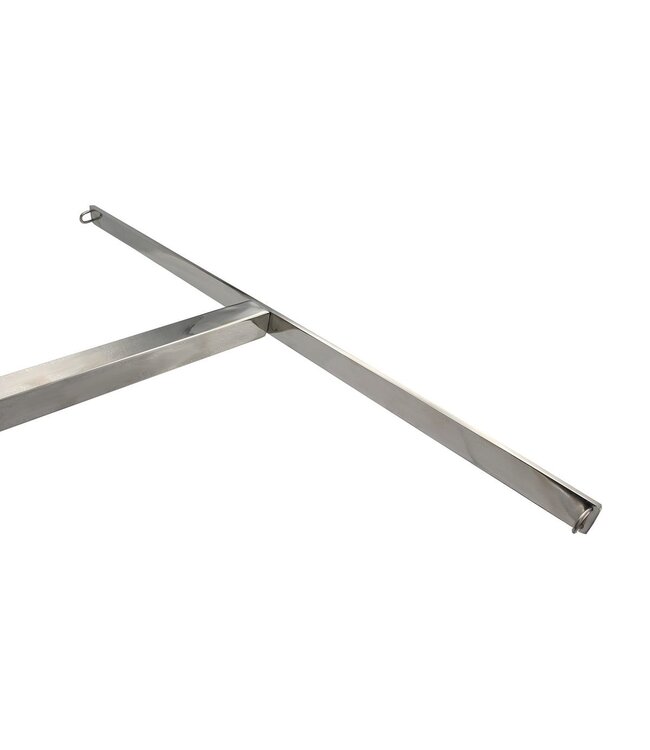 Kiotos Leather Adjustable Stainless Steel Spreader Bar for Dildos & Ankle Cuffs