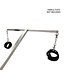 Kiotos Leather Verstelbare RVS Spreader Bar Met D-Ringen Voor Dildo En Enkelboeien