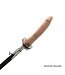Kiotos Leather Verstelbare RVS Spreader Bar Met D-Ringen Voor Dildo En Enkelboeien