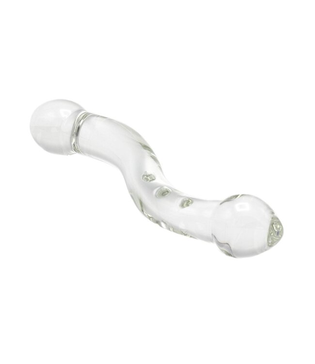 Kiotos Glass Kiotos Glass Dildo 21 cm – Handgemaakt Warm & Koud Temperatuurspel