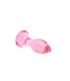 Kiotos Glass Kiotos Crystal Pink Glass Butt Plug 9 cm – Sensational Warm/Cold Fun