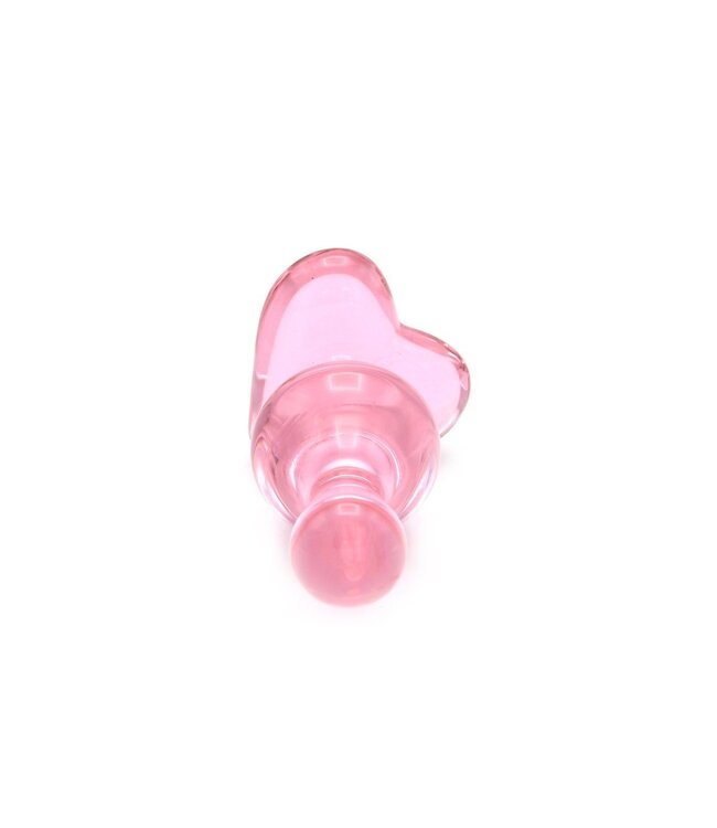 Kiotos Glass Kiotos Heart-Shaped Glass Butt Plug - 9cm Warm & Cold Sensations