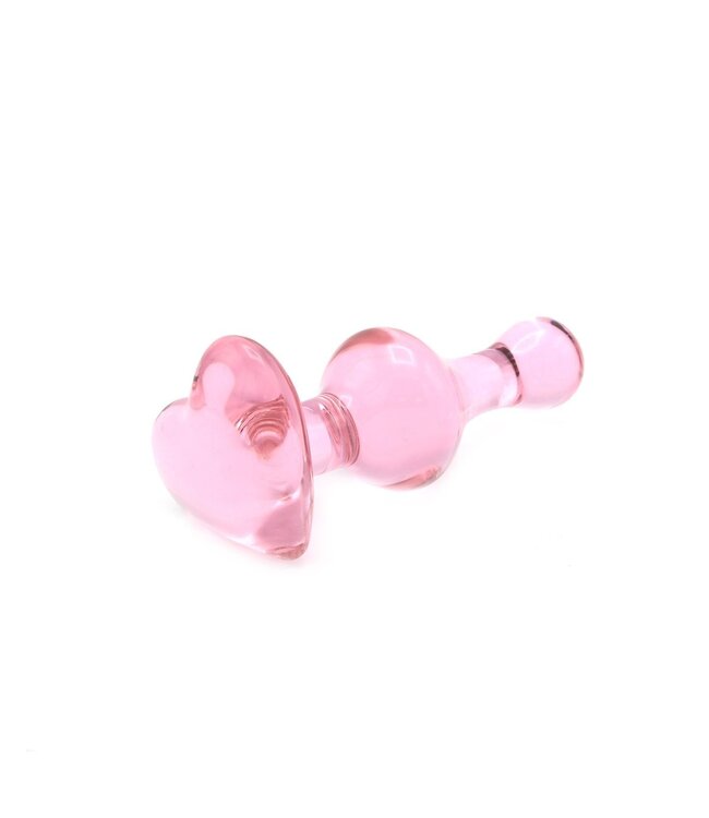 Kiotos Glass Kiotos Heart-Shaped Glass Butt Plug - 9cm Warm & Cold Sensations