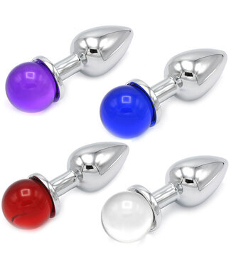 Sparkling Jewel Butt Plug - 8.8 cm Heavy-Duty Metal Anal Toy