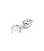 Eleganter Analplug mit Juwel – 8,8 cm Heavy-Duty-Metall für intensive Lust