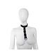 Rainbow Adjustable Leather Collar with Connecting Strap for Pets