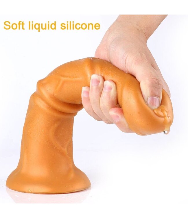 Kiotos Goldplay Kiotos Gold Elastische Siliconen Dildo Met Zuignap 24-32 cm