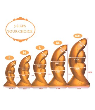 Kiotos Goldplay Kiotos Goldplay Dildo: Weiches Silikon für intensives Vergnügen, 15-28 cm