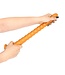 Kiotos Goldplay Kiotos Gold Ribbed Dildo 46 cm | Zacht Elastisch Siliconen Met Sterke Zuignap