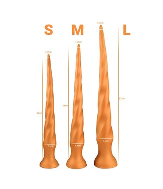 Kiotos Goldplay Kiotos Goldplay Dildo 37-53 cm | Weiches, körpersicheres Silikon für Gleitgenuss