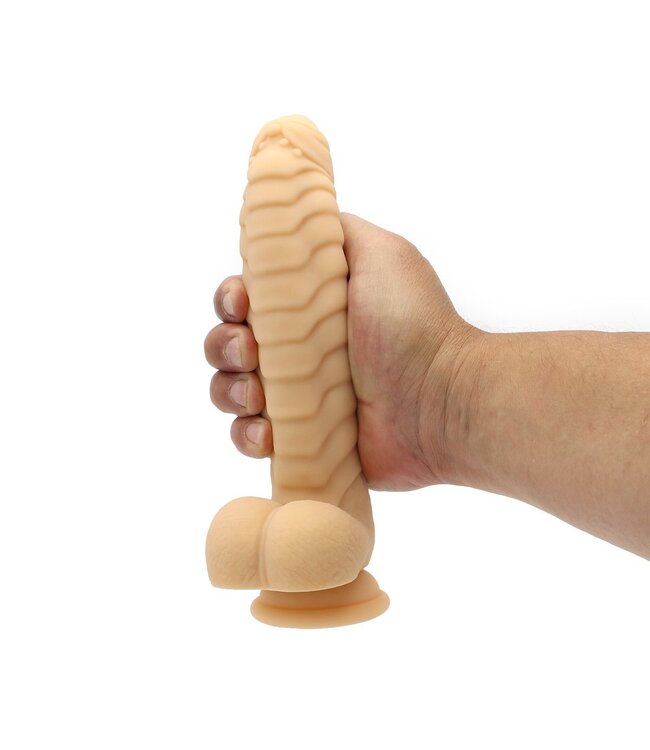 Kiotos COX Siliconen Dildo Met Zuignap 22 cm Stevig Met Realistische Textuur