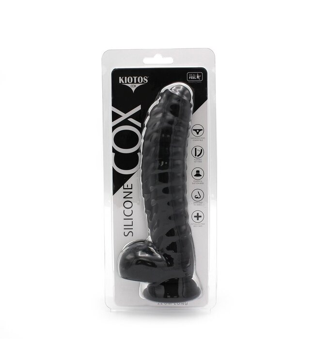 Kiotos COX Siliconen Dildo Met Zuignap 22 cm Stevig Met Realistische Textuur