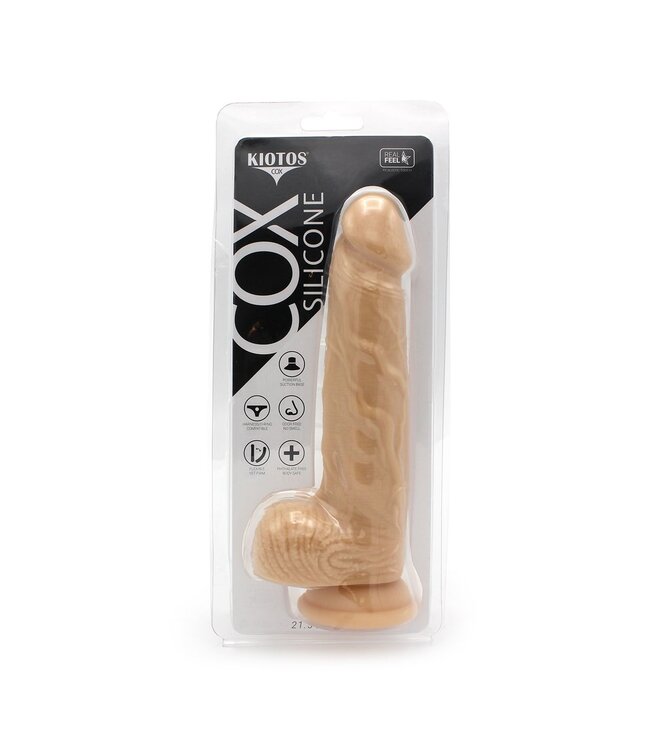 Kiotos COX Realistischer Silikondildo mit Saugnapf - 22 cm für intensives Gefühl