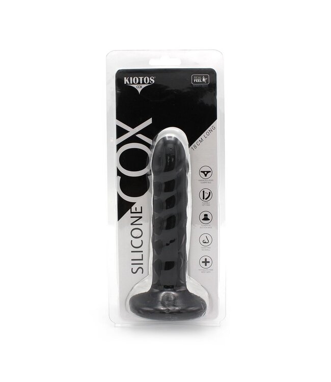 Kiotos COX Siliconen Dildo Met Zuignap 18 cm – Realistische Textuur En Extra Stevigheid
