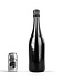 All Black Flexibele PVC Dildo Champagne Fles 34,5-39,5 cm All Black
