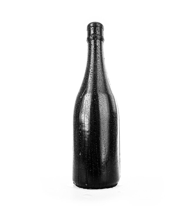 All Black All Black Champagne Dildo - Flexible PVC, Sizes L & M, Easy Clean
