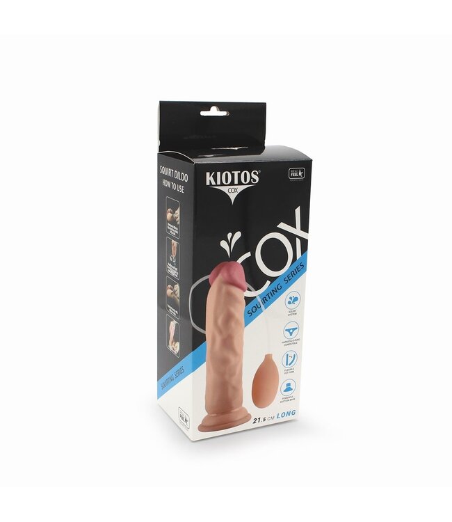Kiotos COX Realistic Squirt Dildo 21.6 cm – Strong Suction Cup for Ultimate Pleasure