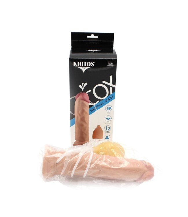 Kiotos COX Realistischer Squirt-Dildo 21,6 cm mit starkem Saugnapf für Mega-Vergnügen