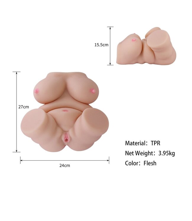 Chubby Tits Masturbator - Realistic Vagina & Anus for Ultimate Pleasure