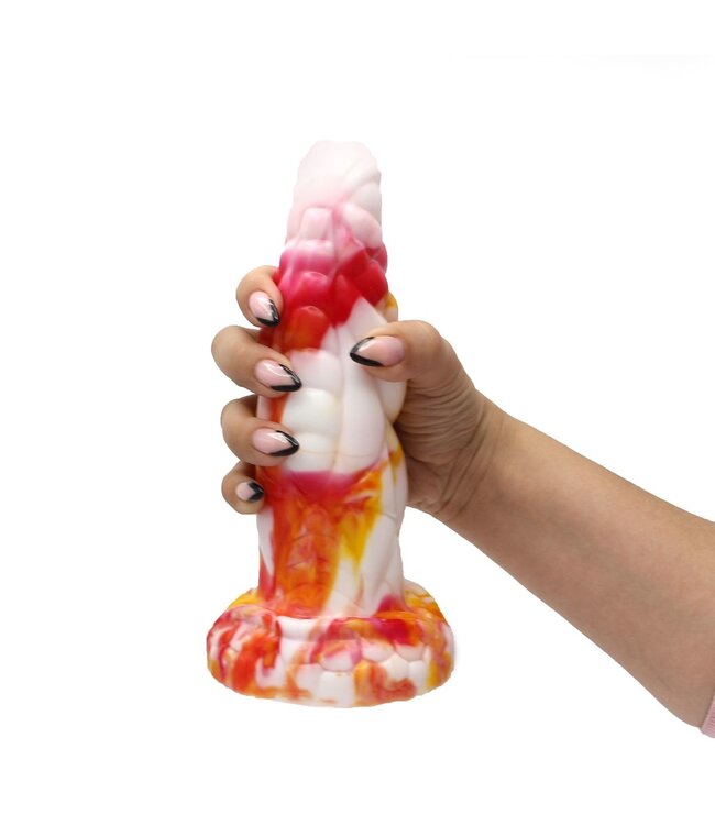 Kiotos Monstar Kiotos Monstar Siliconen Dildo 20.5 cm Diameter 6.5 cm Tie Dye Waterdicht