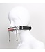 Adjustable Stainless Steel Tongue Clamp with Leather Strap for Comfort