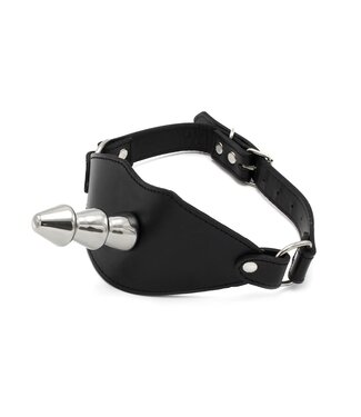 KIOTOS X Vac-U-Lock Ball Gag Van RVS En Leer Met Verstelbare Riemen Voor BDSM
