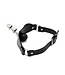 KIOTOS X Stainless Steel Leather Ball Gag with Vac-U-Lock for Ultimate BDSM Fun