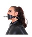 KIOTOS X Vac-U-Lock Ball Gag Van RVS En Leer Met Verstelbare Riemen Voor BDSM