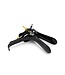 Kiotos Bizarre Adjustable Black & Gold Surgical Steel Vaginal Speculum - Large Size