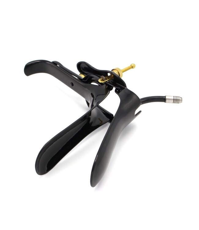Kiotos Bizarre Verstellbares Spekulum Schwarz & Gold aus chirurgischem Edelstahl – Vielseitig einsetzbar