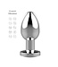 Roestvrijstalen 8,1 cm Buttplug Met Afstandsbediening En USB Oplader