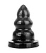 All Black All Black Buttplug Met Drie Ronde Bobbels En Stevige Basis – 3 Maten