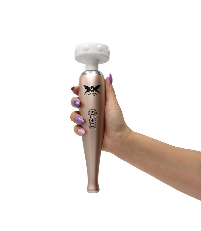Pixey Pixey PowerPulse Draadloze Body Massager Met Platte TPE Kop En 5 Modi