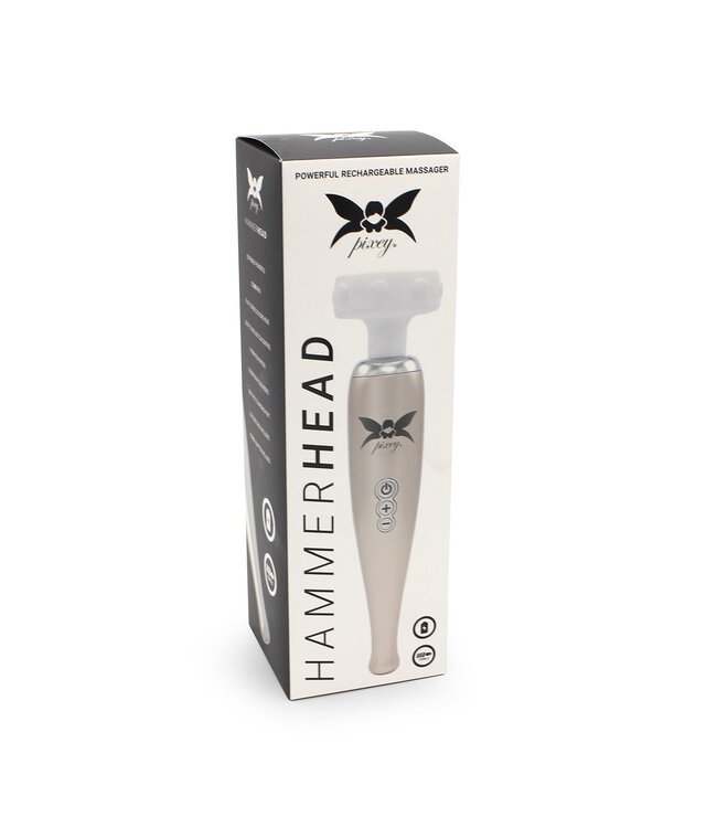 Pixey Pixey PowerPulse Draadloze Body Massager Met Platte TPE Kop En 5 Modi