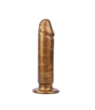 Chisa Dildo Dark Muscle Gold 22 cm Met Zuignap Realistisch Zacht PVC