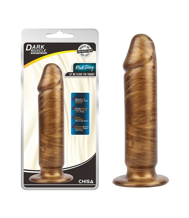 Chisa Gold Phut Dong Dildo 22cm - Realistic, Body-Safe, Strong Suction Cup