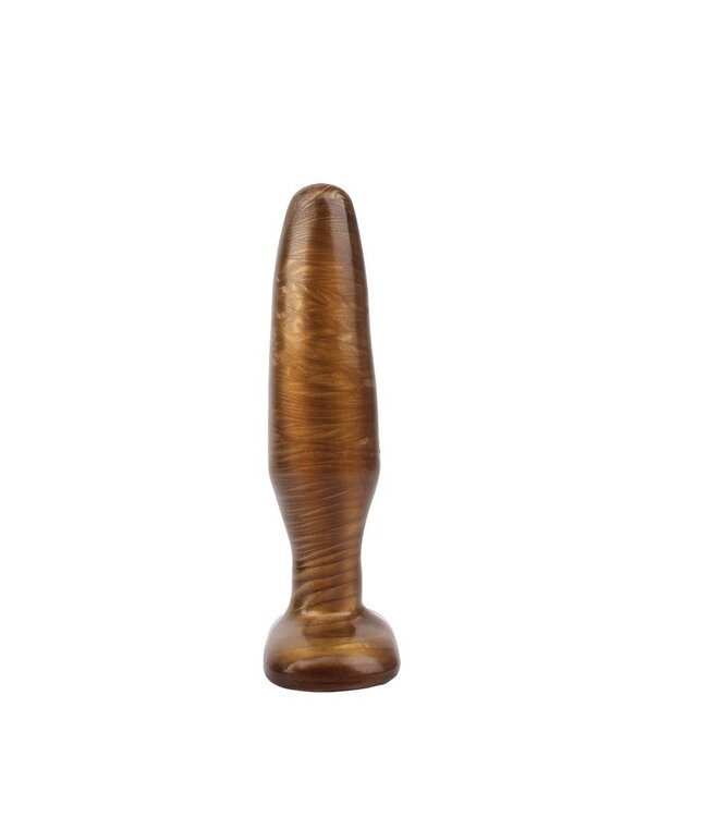 Chisa Gold Hiney Rod Anale Plug 15,5 cm Realistisch Veilig PVC Met Zuignap