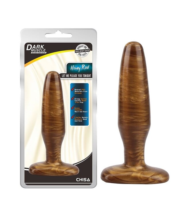 Chisa Gold Hiney Rod Butt Plug 15.5 cm | Body-Safe & Realistic Design