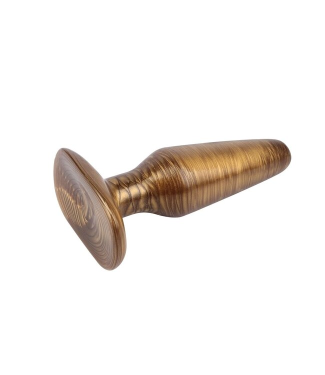 Chisa Buttplug Gold Stag Kaufmann 13,7 cm Van Chisa Met Zuignap En Realistisch PVC