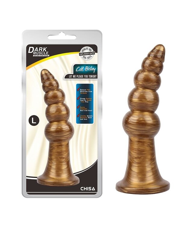 Chisa Gold Colt Bisley Butt Plug - Realistic, Safe, Anti-Bacterial, Various Sizes