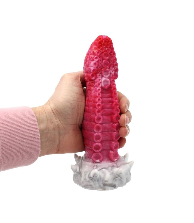 Kiotos Monstar Kiotos Monstar 21 cm Siliconen Dildo Met Zuignap 3-Kleurig 6 cm Diameter