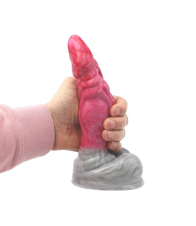Kiotos Monstar Kiotos Monstar Beast 22 cm Siliconen Dildo Met Zuignap Rood-Grijs-Wit