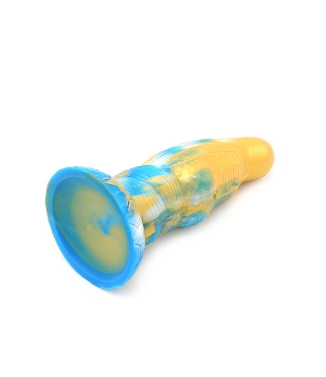 Kiotos Monstar Kiotos Monstar Siliconen Dildo 21 cm Tie Dye Design Met Zuignap