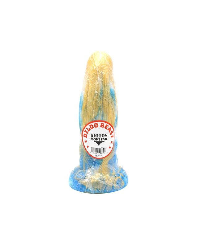 Kiotos Monstar Kiotos Monstar Siliconen Dildo 21 cm Tie Dye Design Met Zuignap