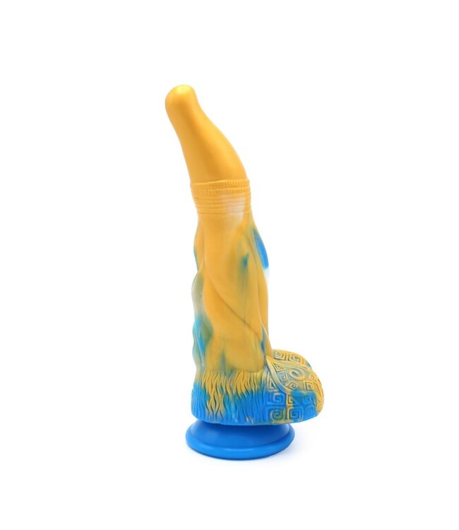 Kiotos Monstar Kiotos Monstar Siliconen Dildo 25,5 cm Met Zuignap En Tie Dye Design