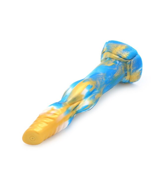 Kiotos Monstar Kiotos Monstar Siliconen Dildo 25 cm Met Zuignap En Tie Dye Design