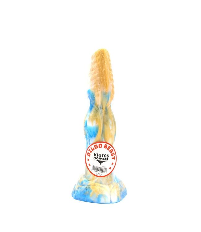 Kiotos Monstar Kiotos Monstar Siliconen Dildo 25 cm Met Zuignap En Tie Dye Design