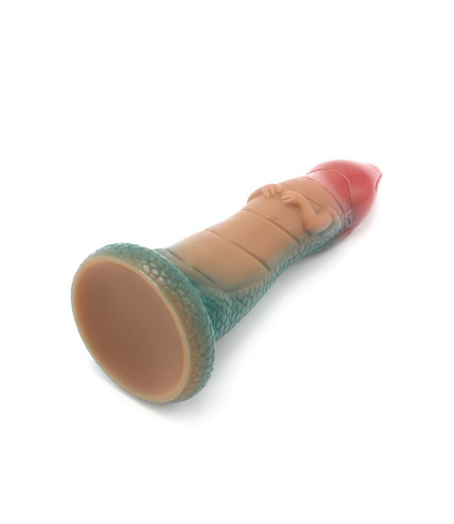 Kiotos Monstar Kiotos Monstar Crazy Lizard Dildo 19,5 cm Medisch Siliconen Met Zuignap